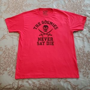 Ripple Junction Goonies Never Say Die Red Graphic Short Sleeve Tee Shirt Size XL